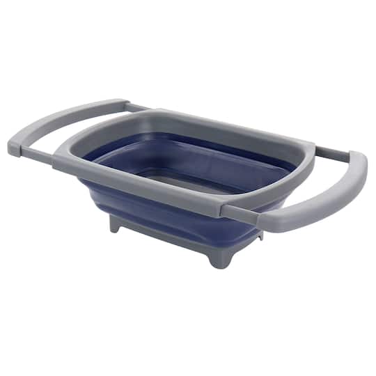 Oster Bluemarine 4qt. Over the Sink Collapsible Silicone Strainer | 15" x 10.25" x 2.5" | Michaels